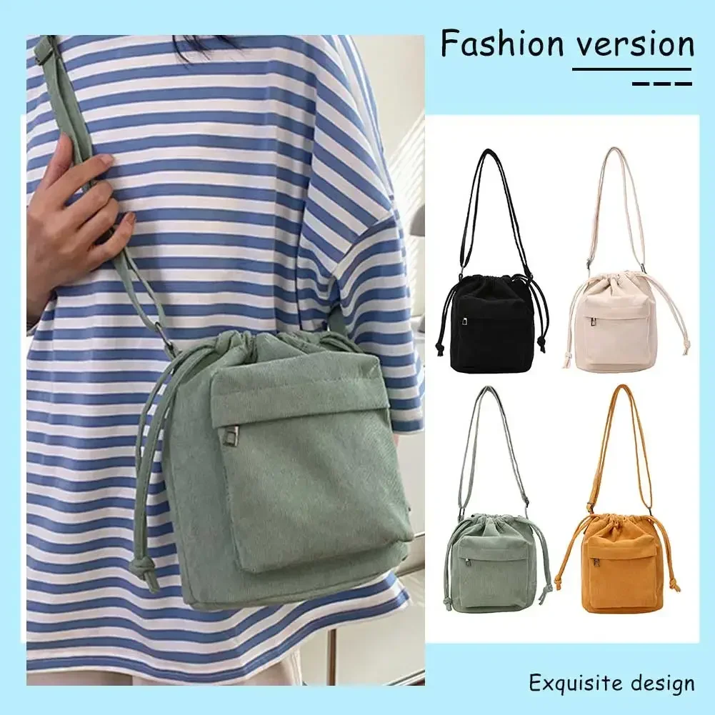 

Women Fashion Tote Handbag Adjustable Strap Soild Satchel Purse Drawstring Casual Shoulder Bag Versatile Soft Slouchy Travel Bag