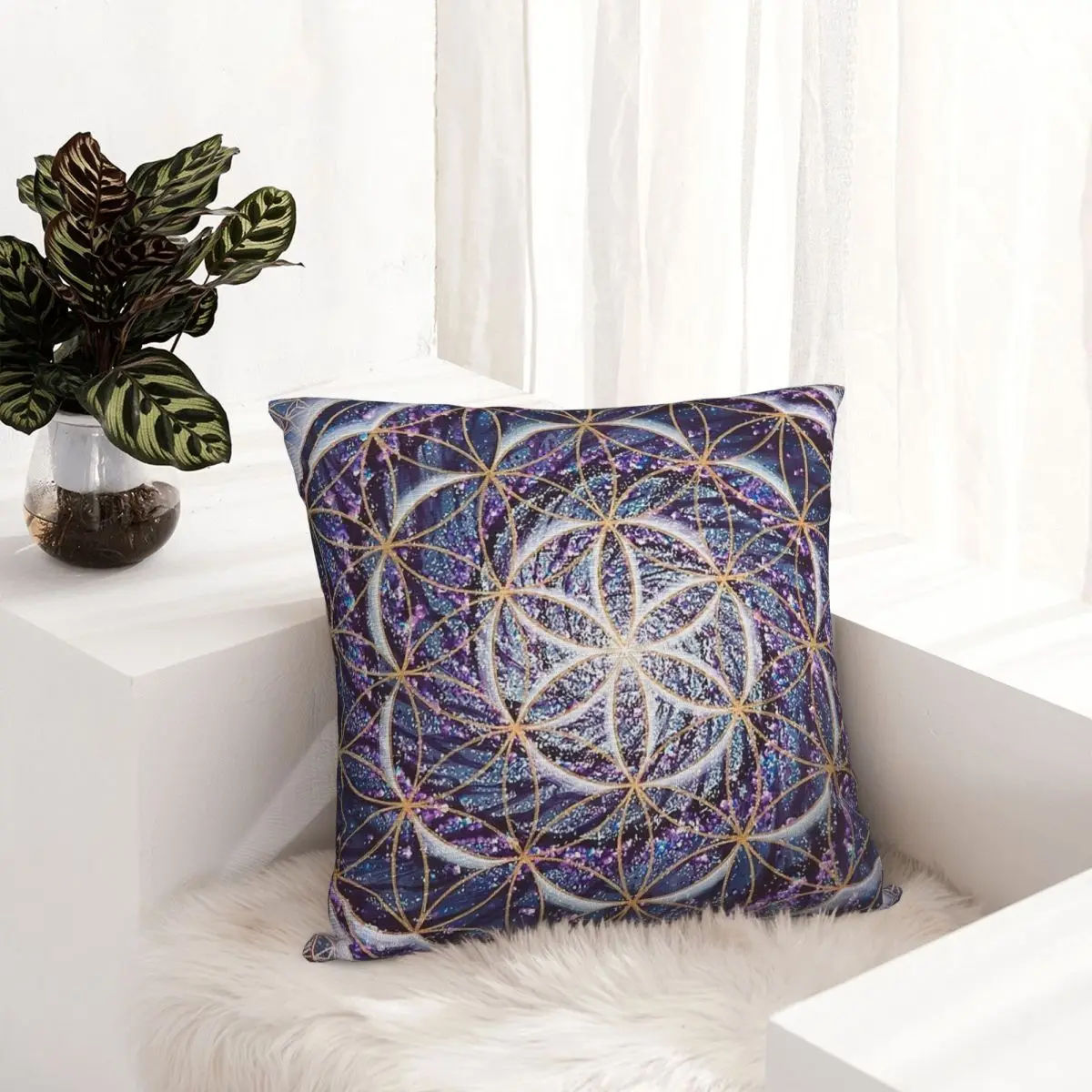 

Blossoming Activation pillowcase printed cushion cover sofa waist pillow pillow cover