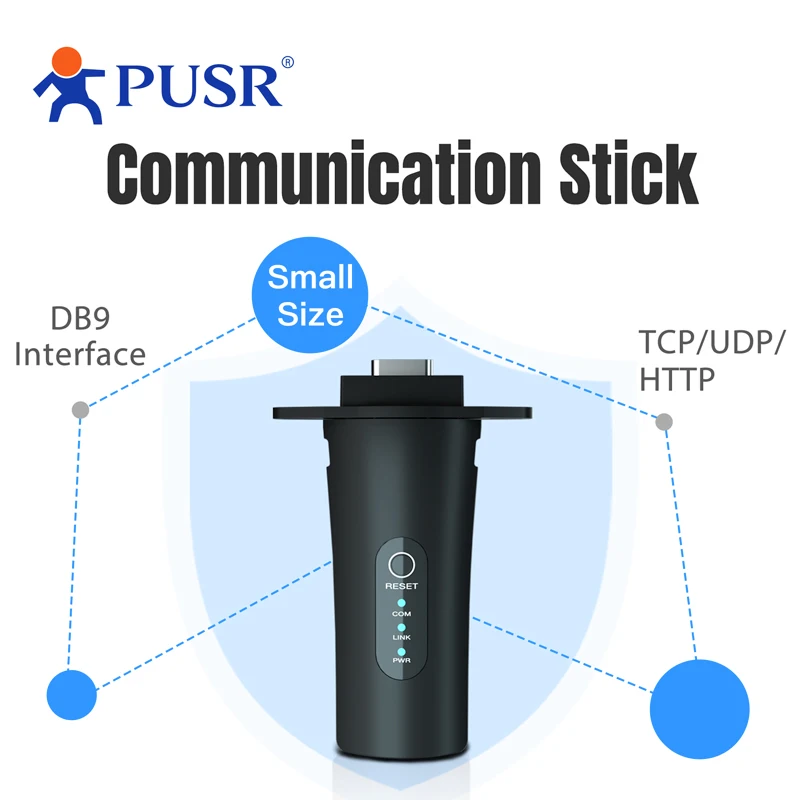 PUSR WiFi Solar Data Stick Plug-and-Play IP65 impermeable WiFi Stick Logger inversor Solar Stick USR-S100-WA12