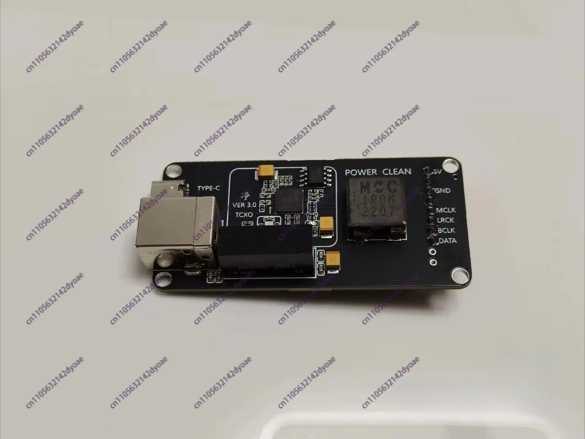 Audio USB ion isolation card, input interface TypeC USB output i2s signal, interface compatible with Italian interface