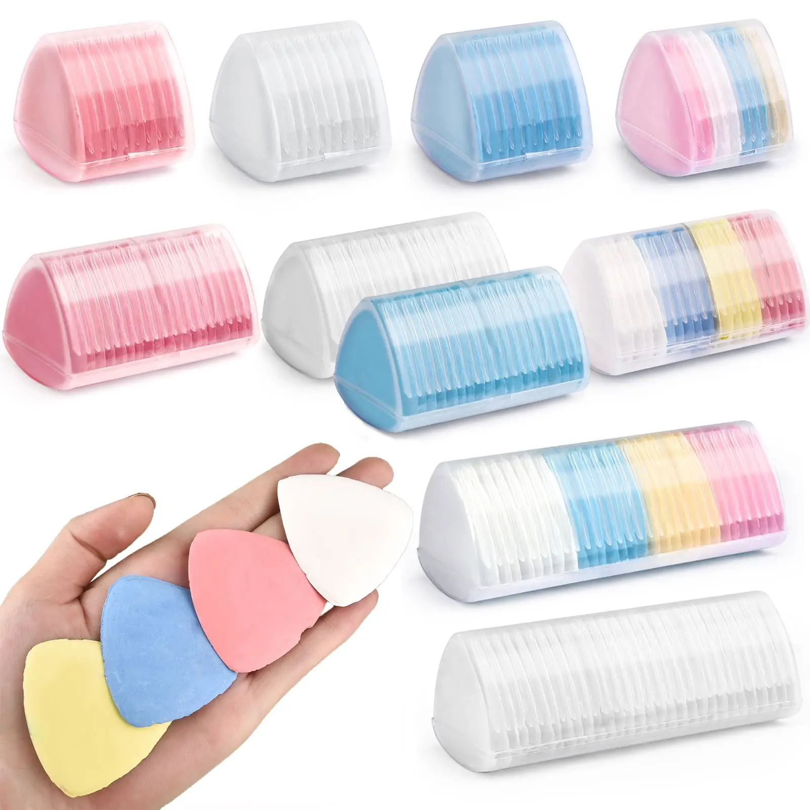 1/10/12/20/30pcs Box Erasable Fabric Chalk For Tailor Marking Clothing Patterns Patchwork Needlework Cut-Free Sewing Accessories