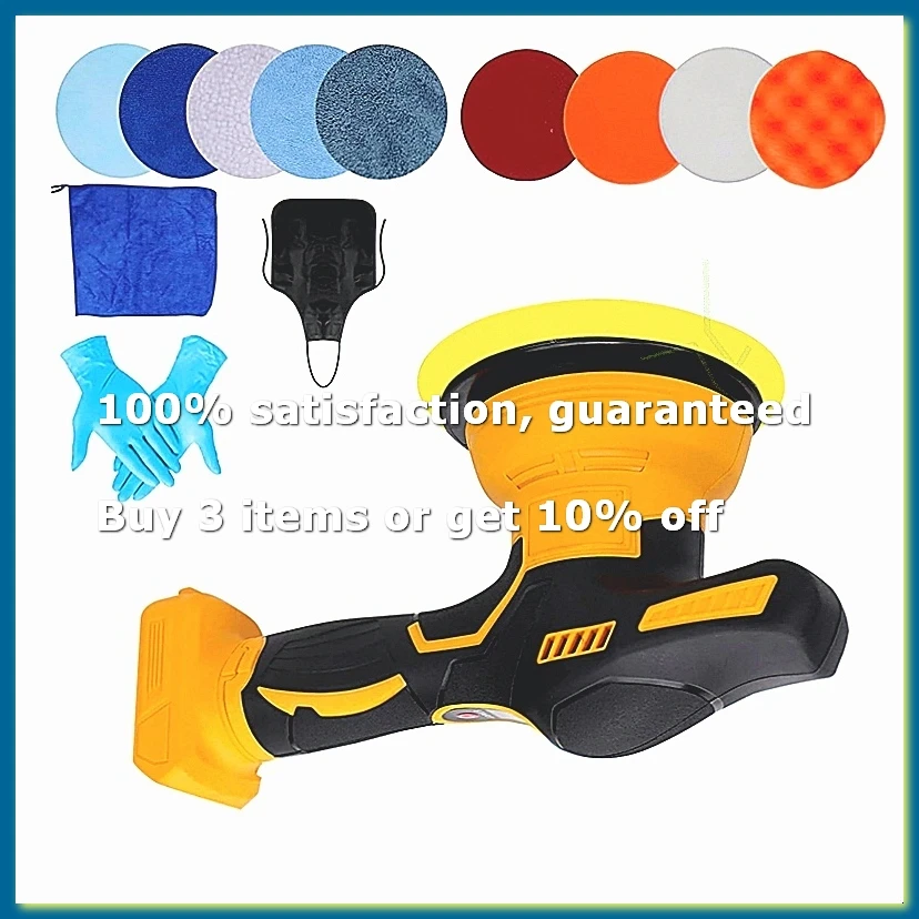 Cordless Car Buffer Polisher for 20V Battery Handheld Waxer Polisher Tool