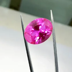 Rubino rosa naturale brillante scintillante taglio ovale VVS pietra preziosa sciolta per la collezione e la creazione di gioielli pietra preziosa di alta qualità