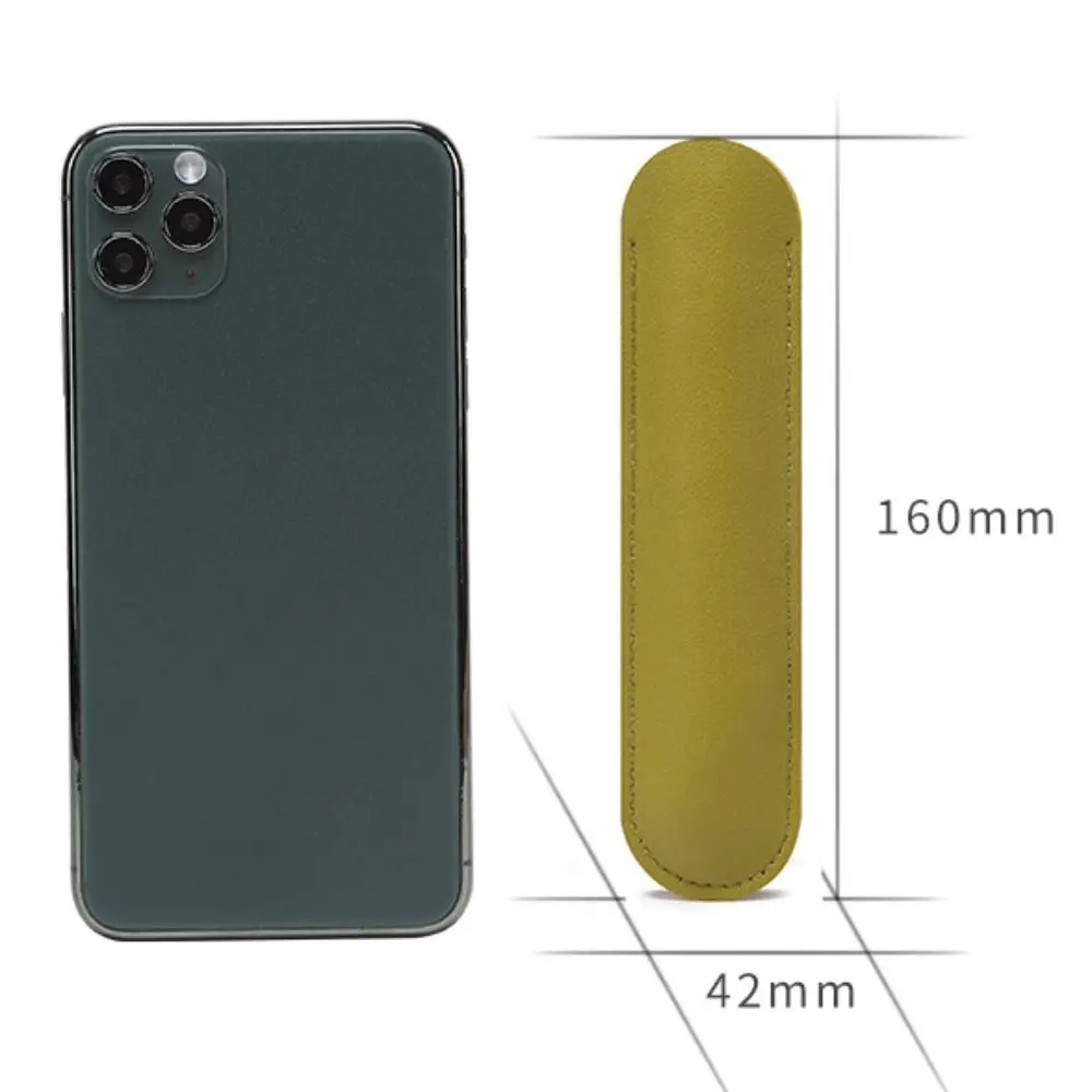 PU Leather Leather Pen Bag Half Open Handmade Pen Protective Bag Soft Vintage Pen Sleeve Pouch Exquisite Gifts