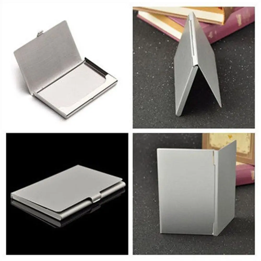 Metal Hot Selling Stainless Box Credit Silver Waterproof Business Card Case Namecard Clip