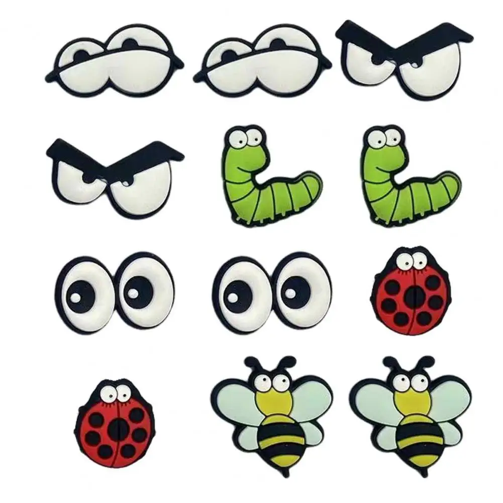 

Plant Decoration Stickers Plant Leaf Magnet Ornament Set Decorative Stickers Funny Eyes Bees Ladybug for Indoor for Potted