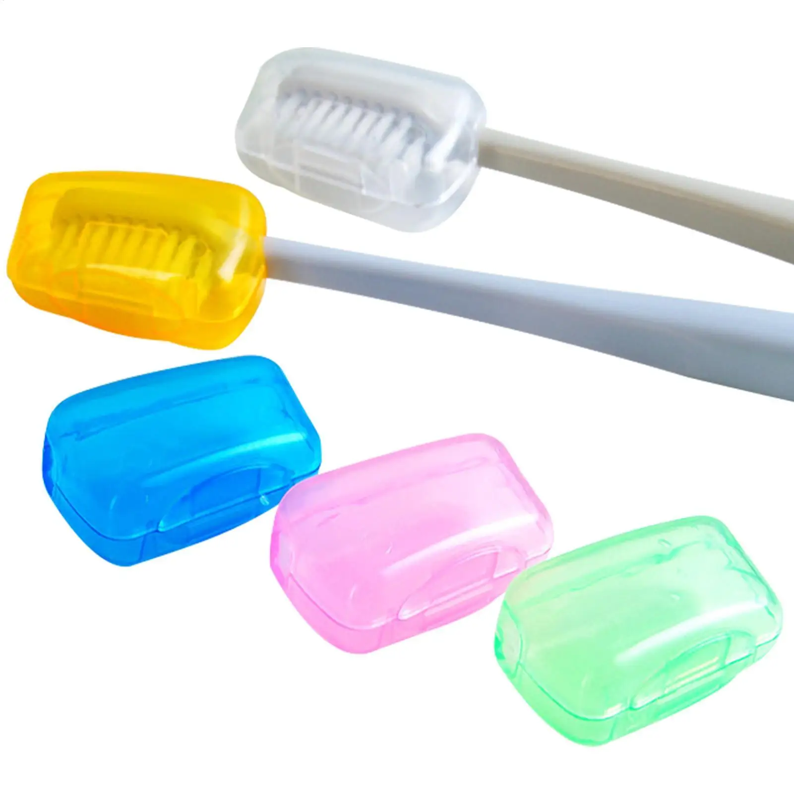 5 Pcs/set Portable Toothbrush Cover Holder Health Germproof Toothbrushes Protector Travel Hiking Camping Brush Cap Case