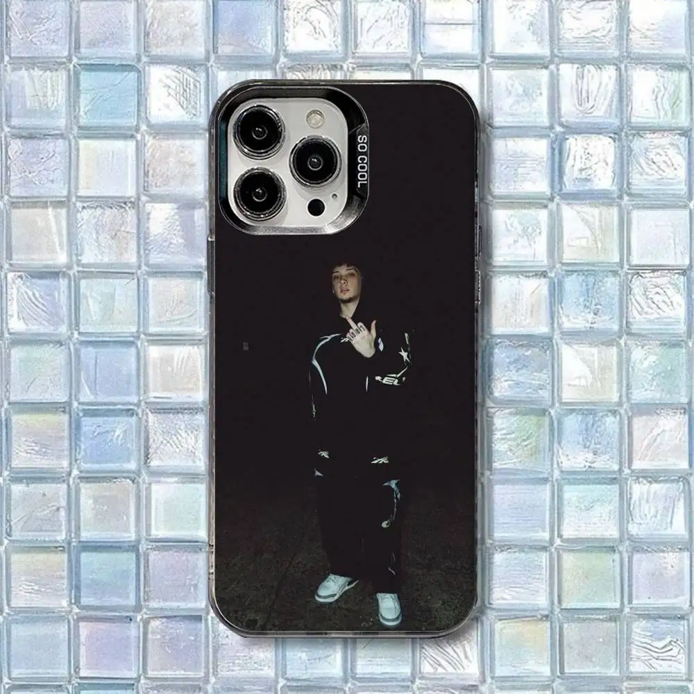 حافظة هاتف يان بلوك 111 444 مغني الراب لهواتف iPhone 16,15,14,13,12,11,8,7,Pro,Max,Plus,Mini,XS,SE غطاء غير لامع مقاوم للصدمات #6