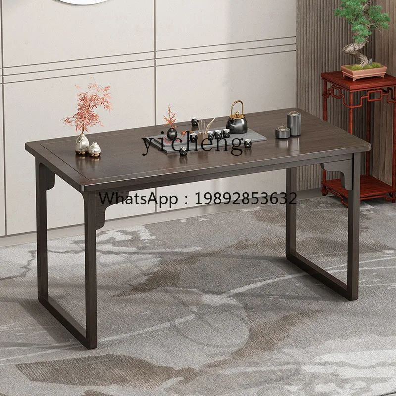 

DF ZWS. Solid wood calligraphy computer desk brush writing desk household Sinology desk