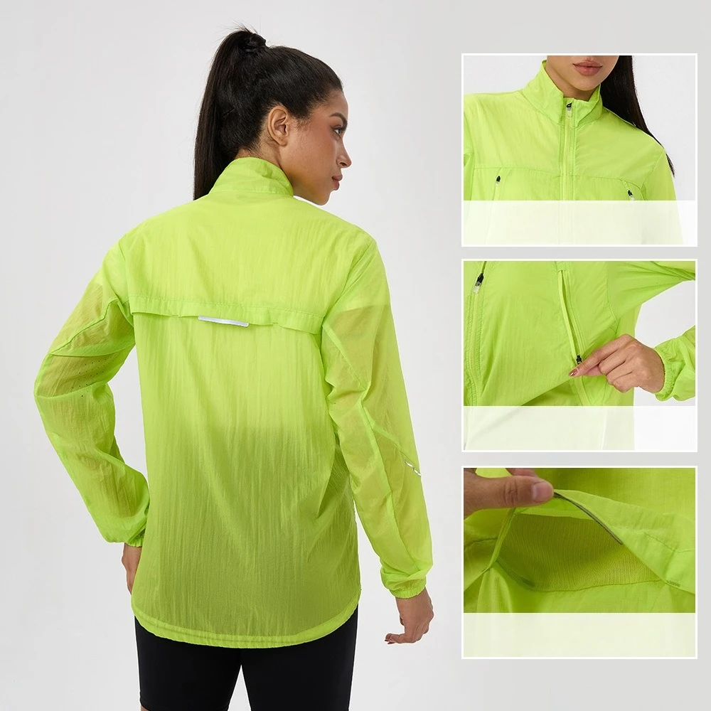Women's Summer Outdoor Hiking and Cycling Sun Protection Jacket Lightweight Breathable Quick-drying UV Protection Long Sleeve