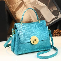 Genuine Leather Women's Bag 2023 Trend Luxury Designer Ladies Handbags Small Shoulder Crossbody Bag Laser Craft Top Handle Bags