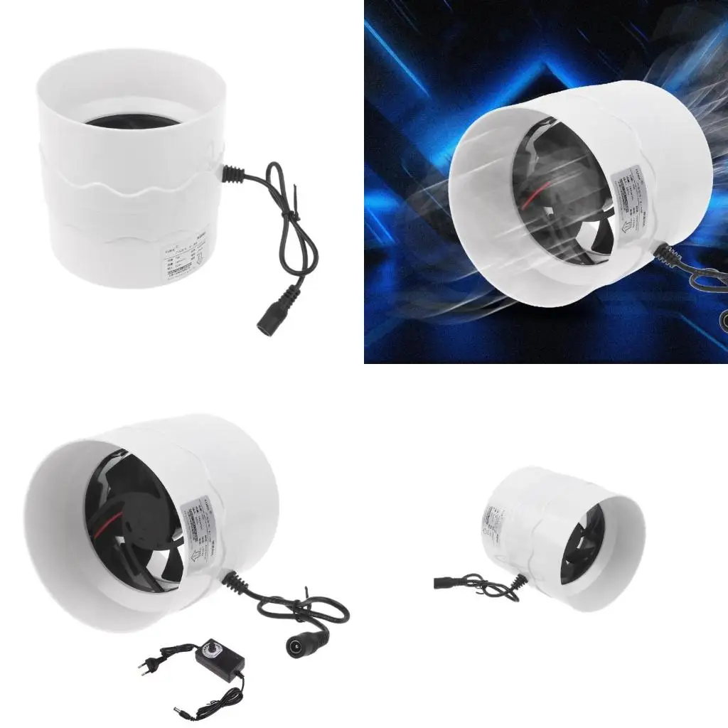  110mm Air Blower Speed-regulating Exhaust Fan for Home Bathroom Ventilation
