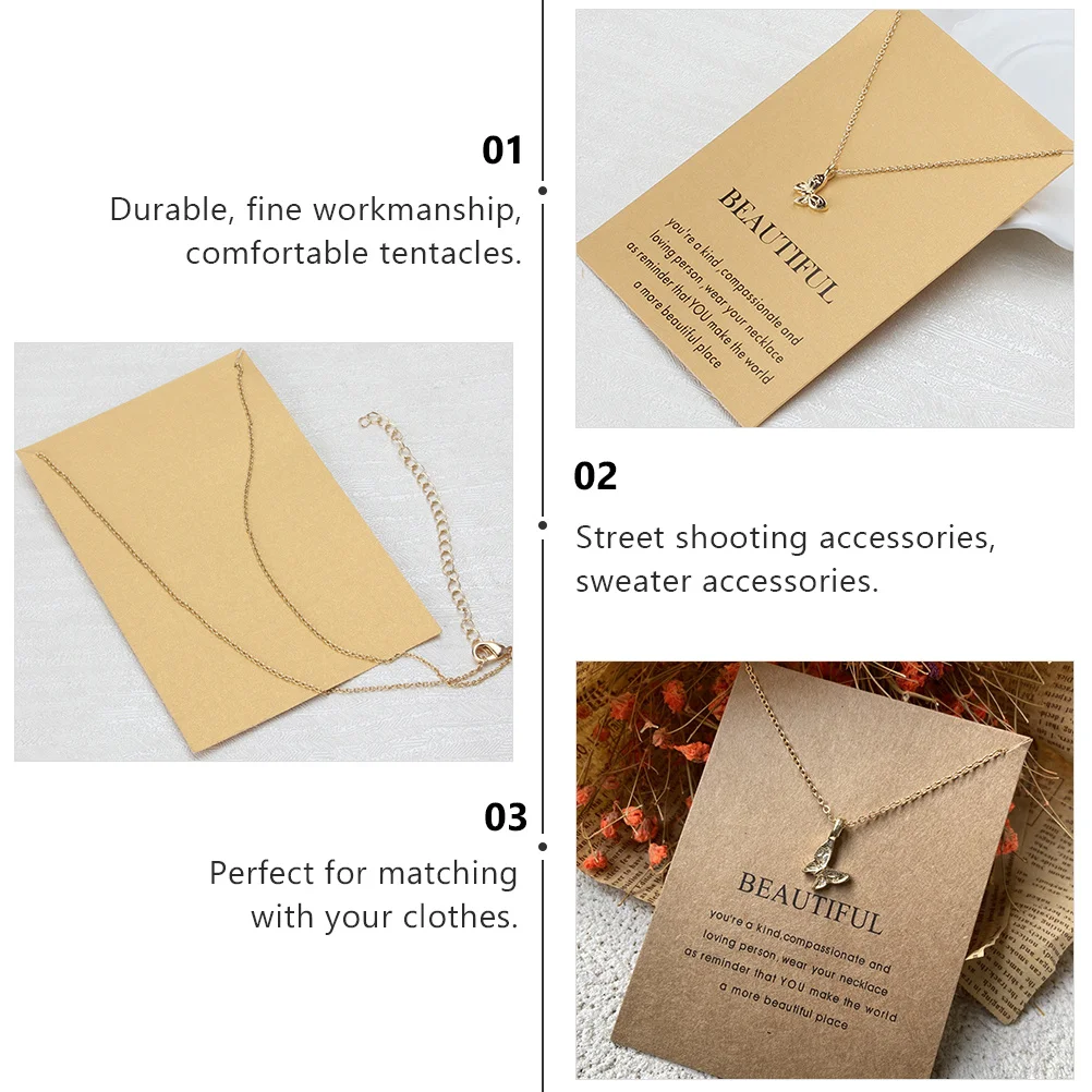 

Butterflies Pendant Alloy Necklace Clavicle Chain Chic Jewelry Gift Women Fashion Butterflies Necklace Jewelry