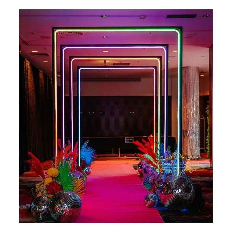 

Индивидуальные декоративные светодиодные световые тоннели и световые дорожки RGB для помещений и улицы