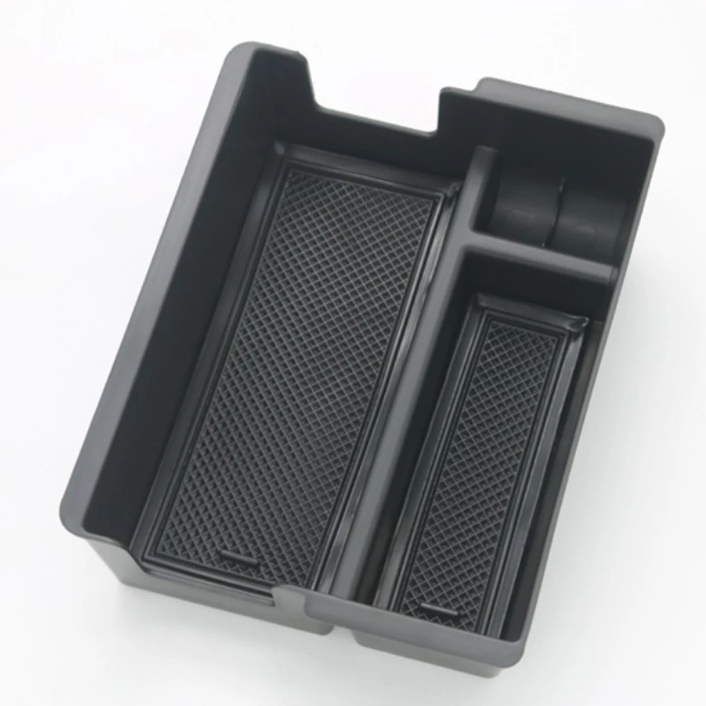 For Isuzu D-Max DMAX 2021-2023 MUX Car Center Console Organizer Tray Interior Armrest Insert Secondary Storage Box Black