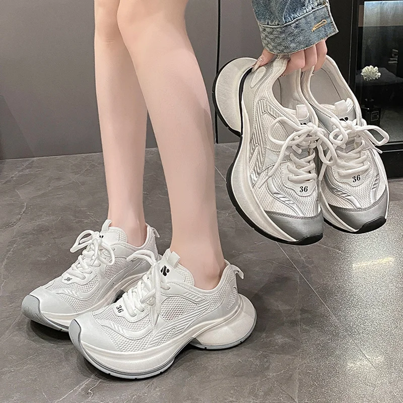 

Summer Shoes Ladies Clogs Platform Wedge Basket 2024 Large Size Women Tennis Female Creepers Sports Small Big Size Breathable