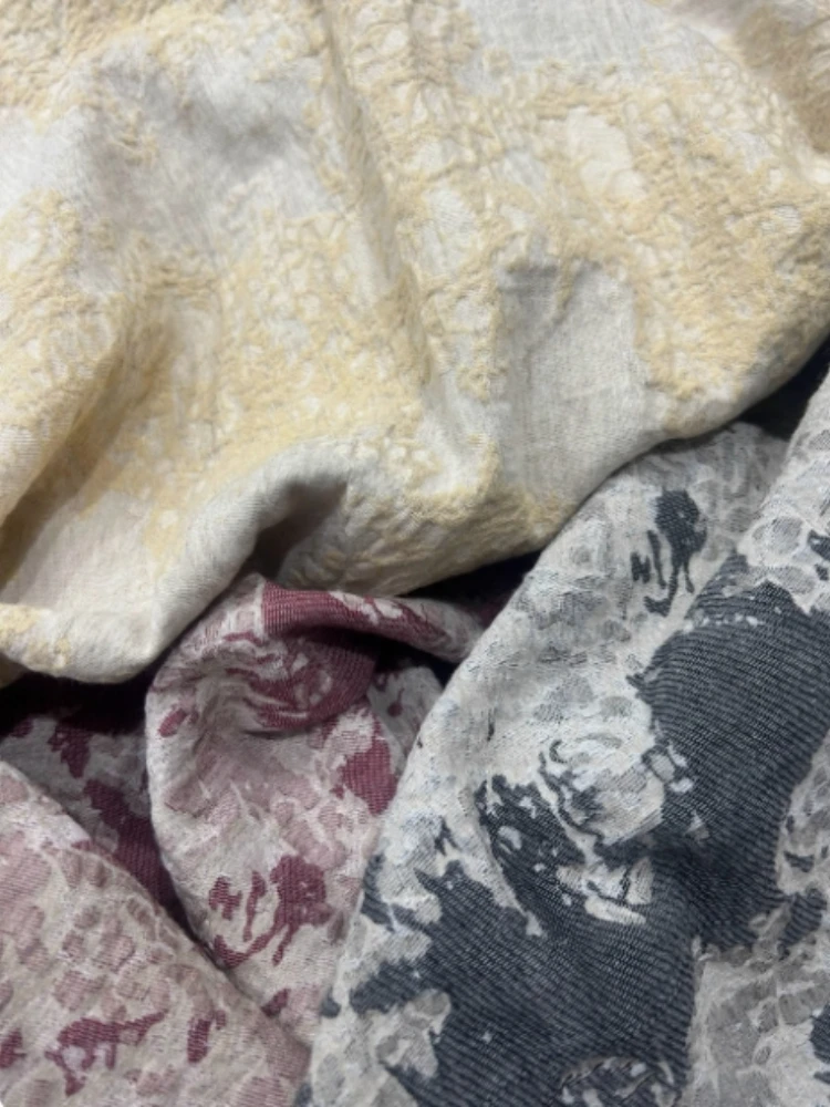 

Натуральный хлопок, лен, стираная жаккардовая ткань для верхней одежды, платья, дизайнерской одежды, шитья своими руками, тканевый материал по метрам