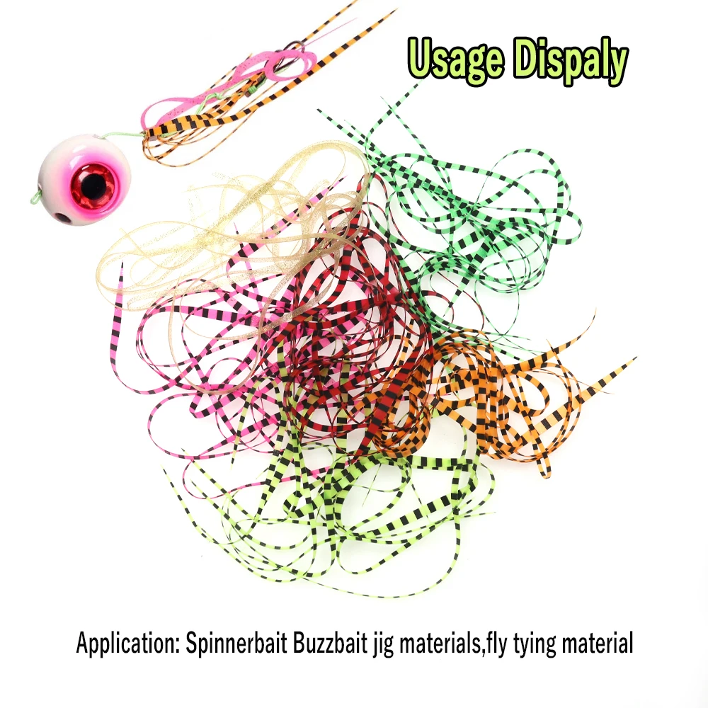 Wifreo 50 Fishing Silicone Skirt Assist hook Jig Head Saltwater Fishing Hook Lure Skirt Trailers Integrated Spinnerbait Buzzbait