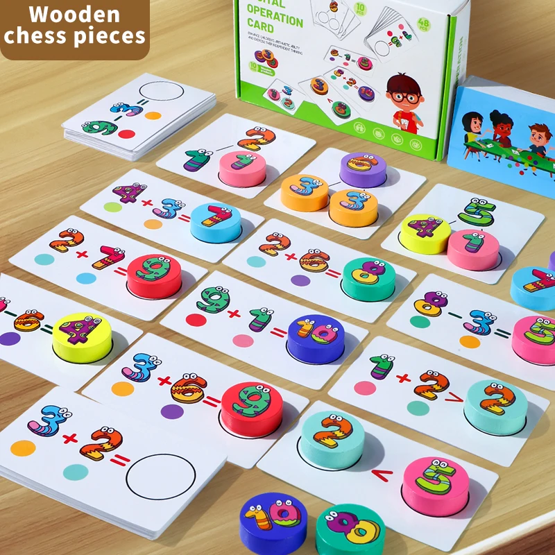 Outils d'apprentissage précoce des mathématiques pour enfants: reconnaissance des nombres et pratique des compétences mathématiques de base, jouets éducatifs pour enfants