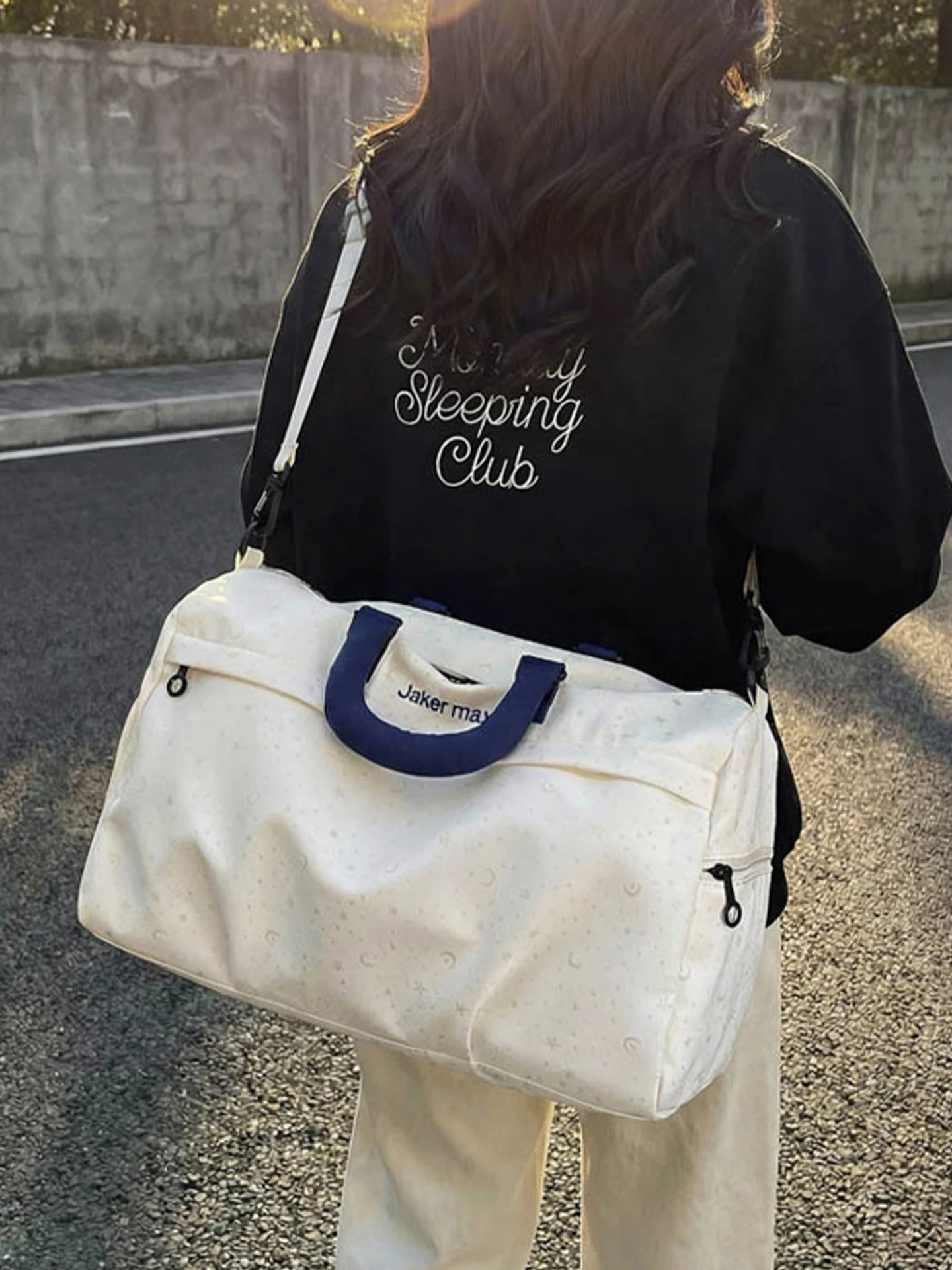 Large Capacity Short Trip Travel Bag Women's Fashion Handheld Luggage Lightweight Sports Fitness Bag Storage Maternity Bag