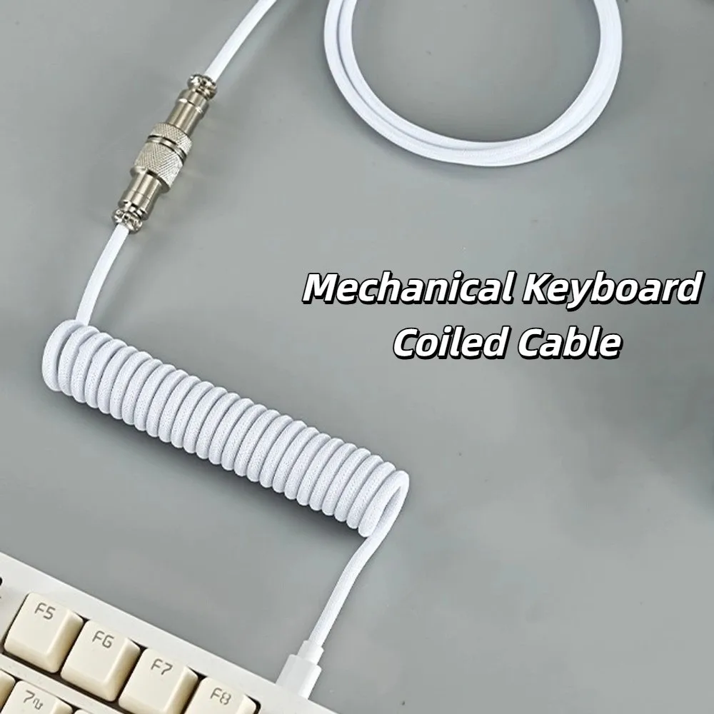 

USB Port a Mechanical Keyboard Coiled Cable USB a To Type C Max 3M Length Mechanical Keyboard Type C USB Cable