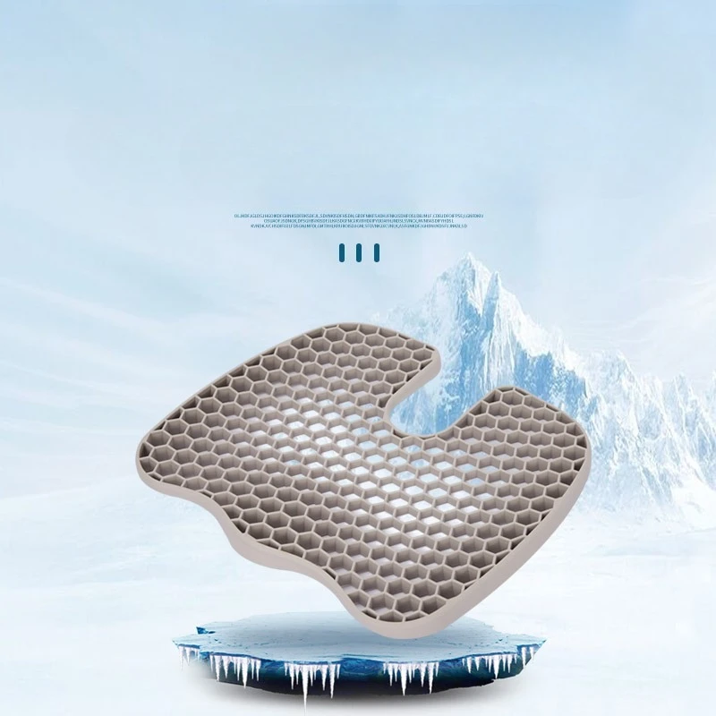 Summer Silicone Honeycomb Seat Cushion Car & Home Use Cooling Breathable Ice Pad Egg Sitter Silicone Egg-Shaped Seat Cushion