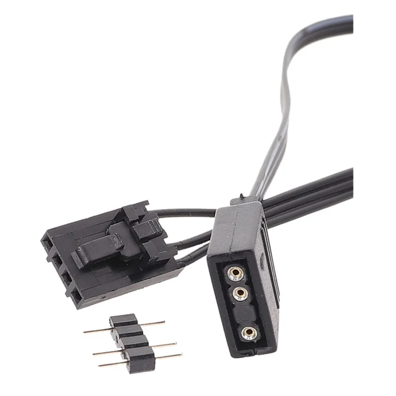 A93P For Corsair 4PIN RGB to Standard ARGB 3-Pin 5V Adapter Connector RGB Cable 25cm