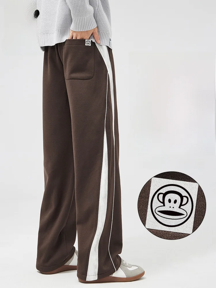 

PaulFrank American Stripe Drapey Sweatpants Men's Casual Straight Leg Long Trousers Spring Autumn New Trend Brand