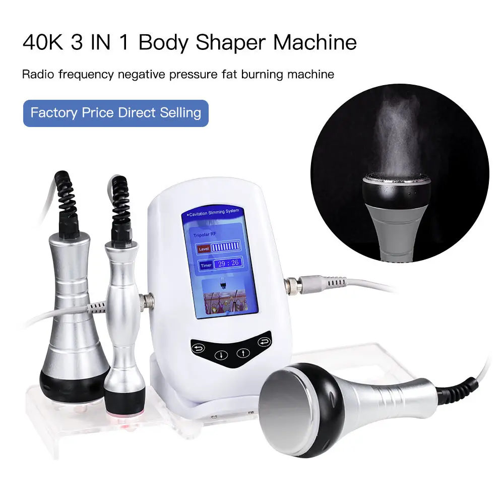 3 in 1 40k radiofrequency cav cavitation slimming rf body sculpting machine