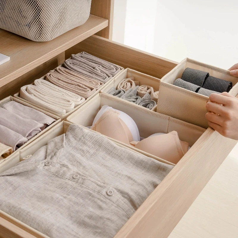 

Многофункциональный тканевый органайзер для хранения одежды с встроенными разделителями, для нижнего белья, решение для домашнего хранения