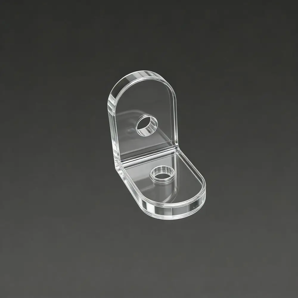 Clear Corner Bracket Connector For Acrylic Furniture Assembly Right Angle Fixing Support Invisible Hardware Fitting