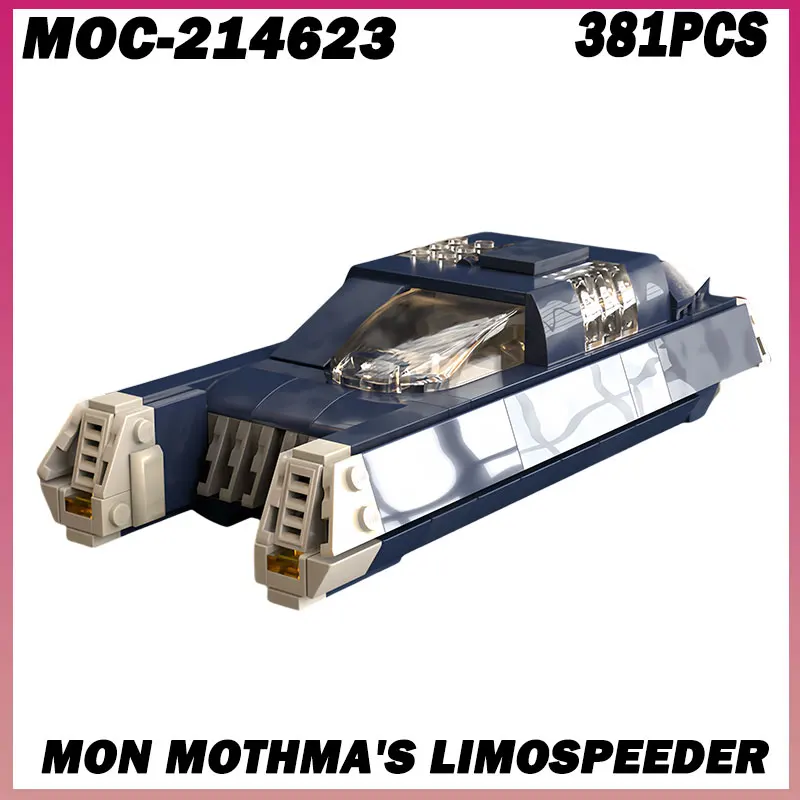 

381 шт. MOC- 214623 Mon Mothma's Limospeeder MOC Строительные блоки DIY Сборка кирпичей Обучающие творческие игрушки-автомобили