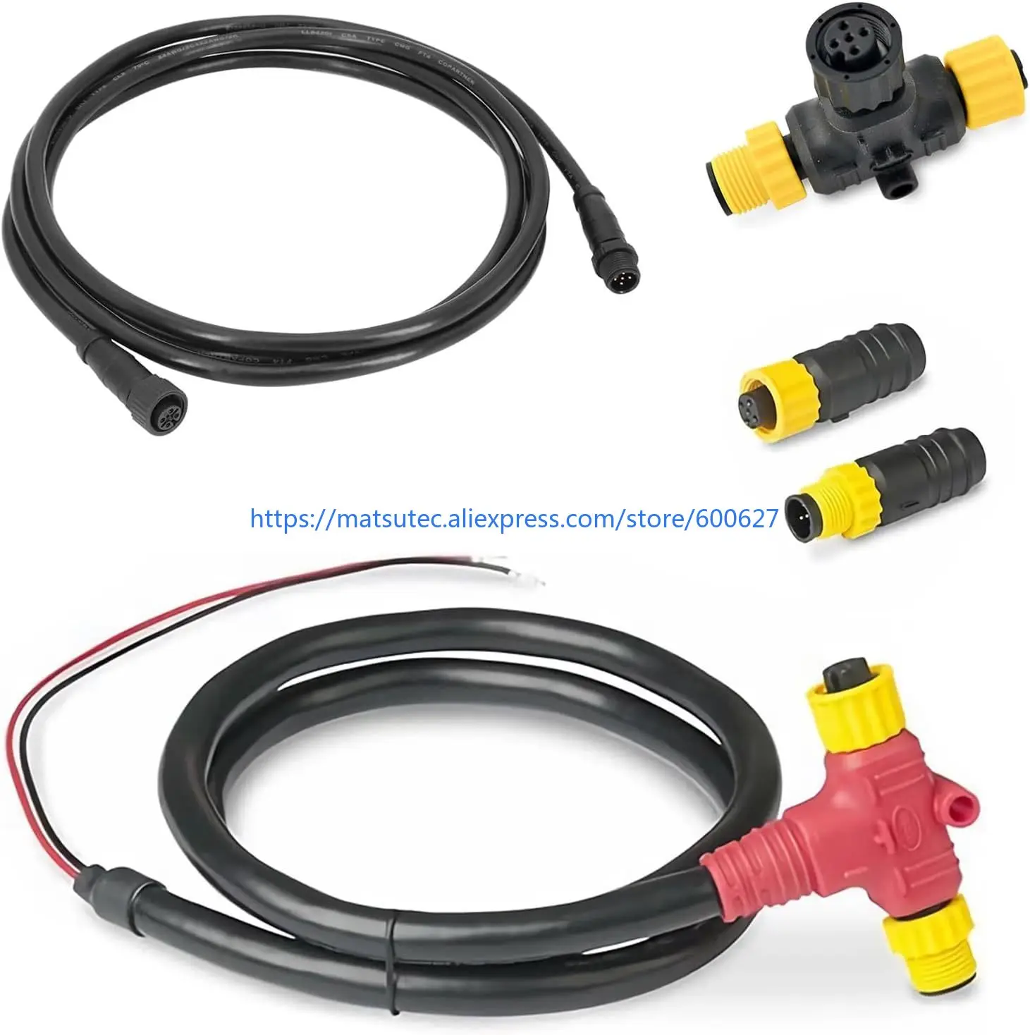 NMEA 2000 Starter Kits N2K Network لجهاز Lowrance Simrad Garmin كابلات العمود الفقري كابلات إسقاط واحدة تي شيرت أطقم المنهيات