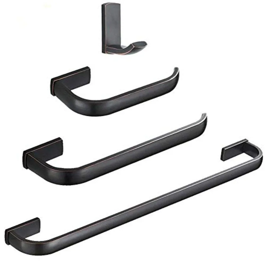 

Hrdwre ccessories Set, Bathroom Towel Bar Set 4 Pcs Wall Mounted Toilet Paper Towel Holder