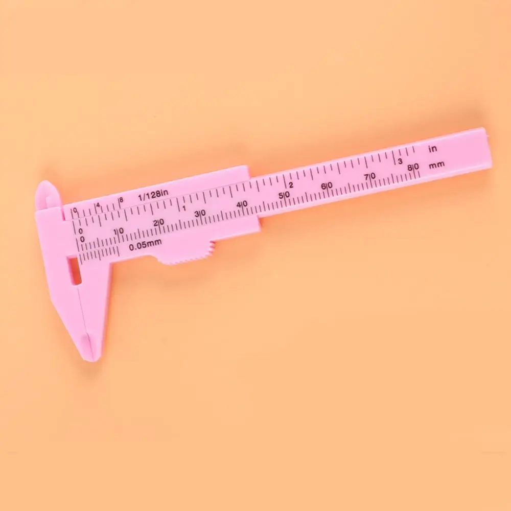 

80mm Sliding Design Professional Auxiliary Tattoo Thrush Artifact Measurement Tools Eyebrow Measuring Ruler Vernier Caliper