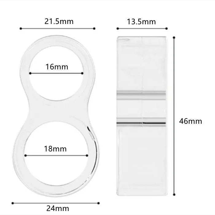 Tope de puerta de silicona para seguridad del bebé, almohadilla Anticolisión de Gel de sílice transparente, 8 piezas