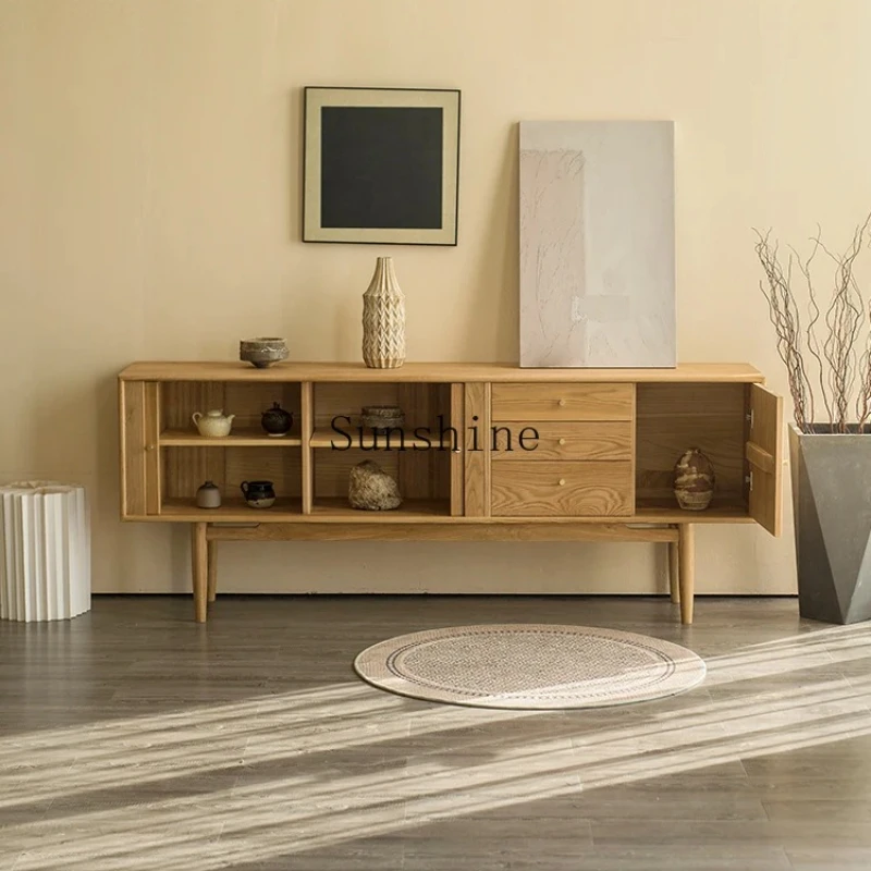 

Nordic small apartment simple storage living room cabinet modern sofa side cabinet