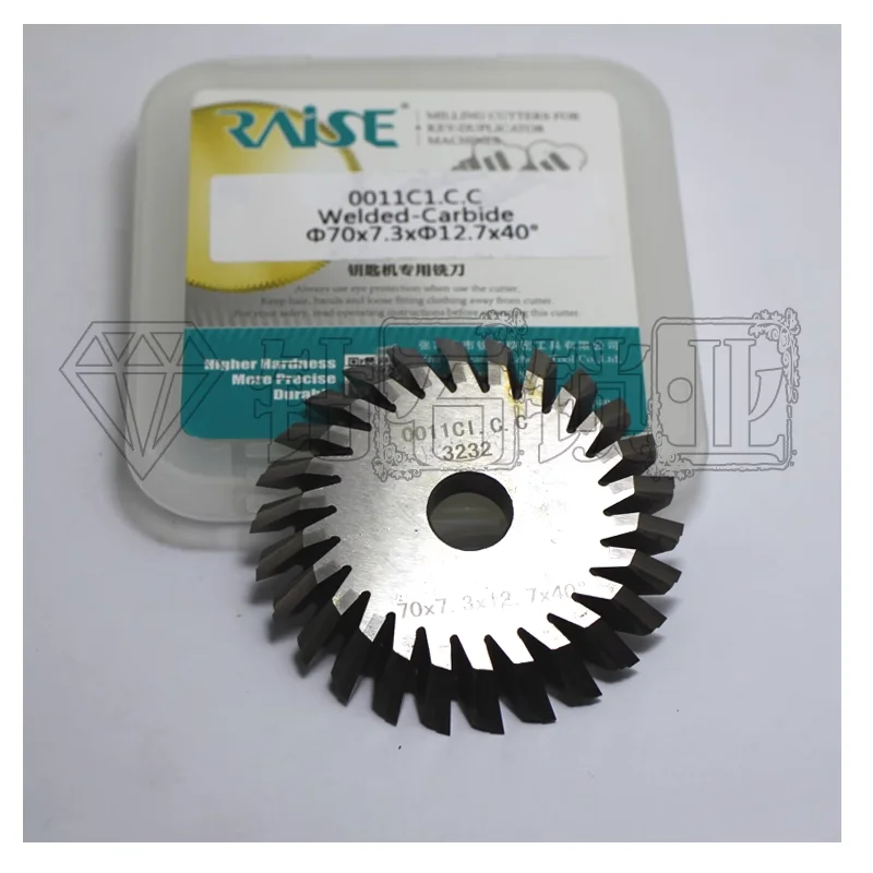 رفع قاطع المفاتيح كربيد ملحوم 0011IC.C 70X7.3X12.7X26T×40 ° ل WENXING 201C 201D 100E1 100F 100G آلة تكرار المفاتيح #2