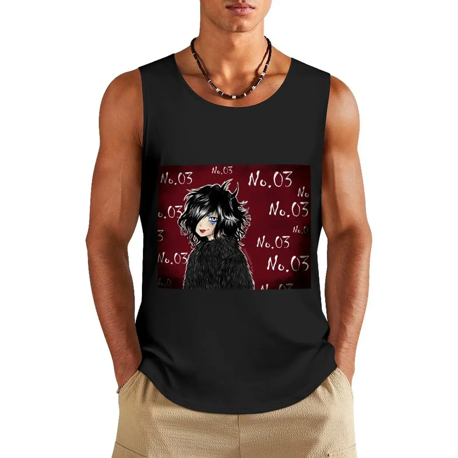 

MEJIBRAY Tsuzuku Tank Top gym clothes man Men's clothing brands Men sleeveless tee gym accessories men