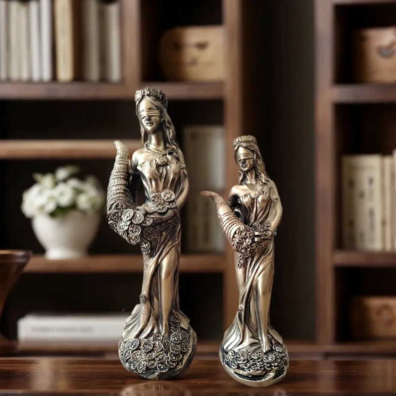 

Greek Goddess Of Wealth Resin Craft Statue Gift Cashier Office Desktop Decoration Ornament