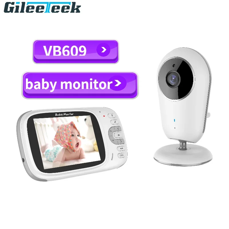 

VB609 Smart Baby Monitor 3.2-inch Color LCD Screen Video Two-way Intercom Baby Monitor Camera Baby Room Surveillance Camera