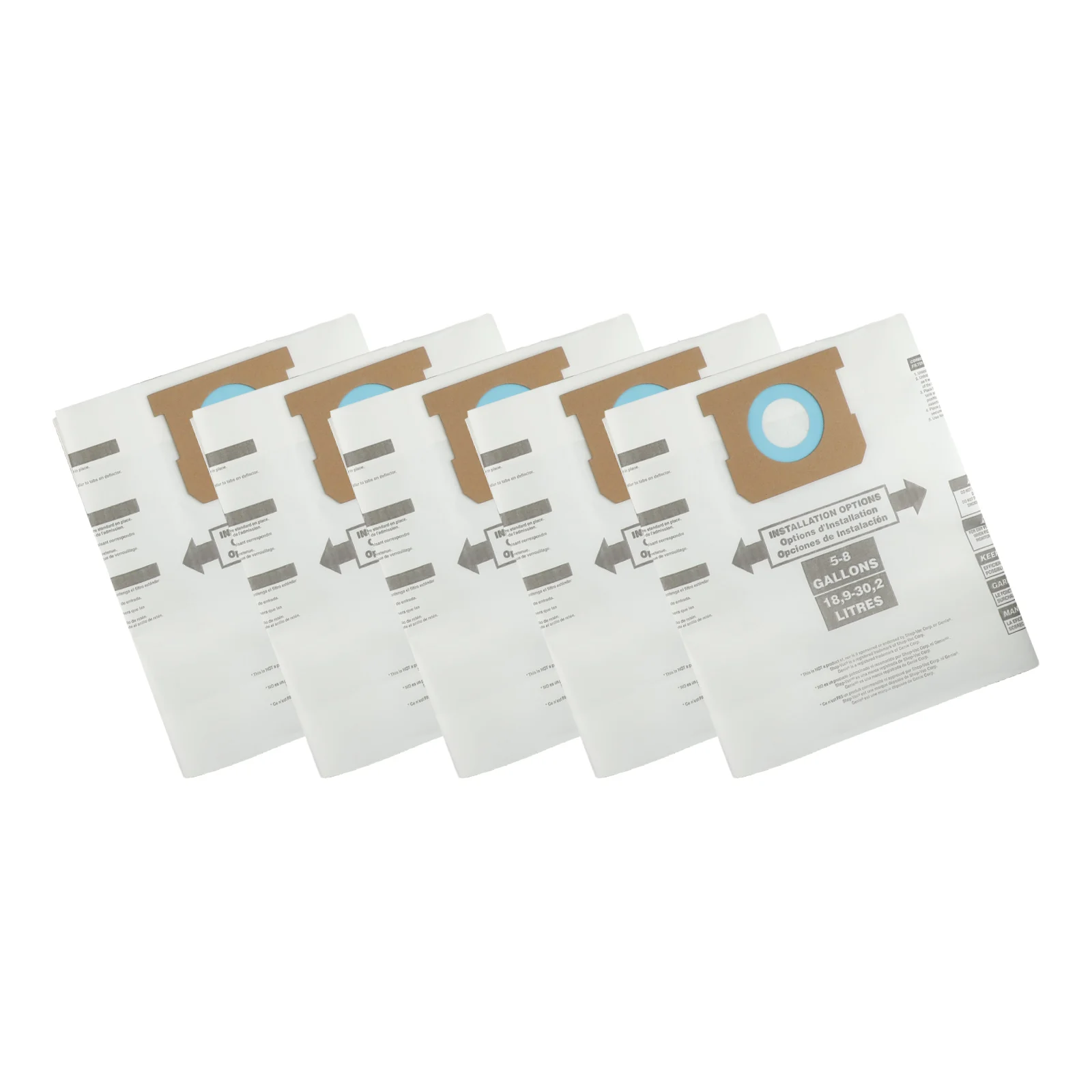 تنظيف داخلي 10 قطع 10 عبوات من أكياس المكنسة الكهربائية، حجم متوافق، ترشيح فعال، حزمة قيمة ممتازة #5