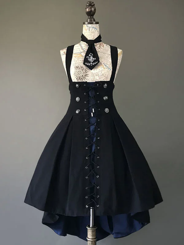 

Gothic Lolita Corset Jumper Skirt Military Uniform JSK-Foxtrot Lolita