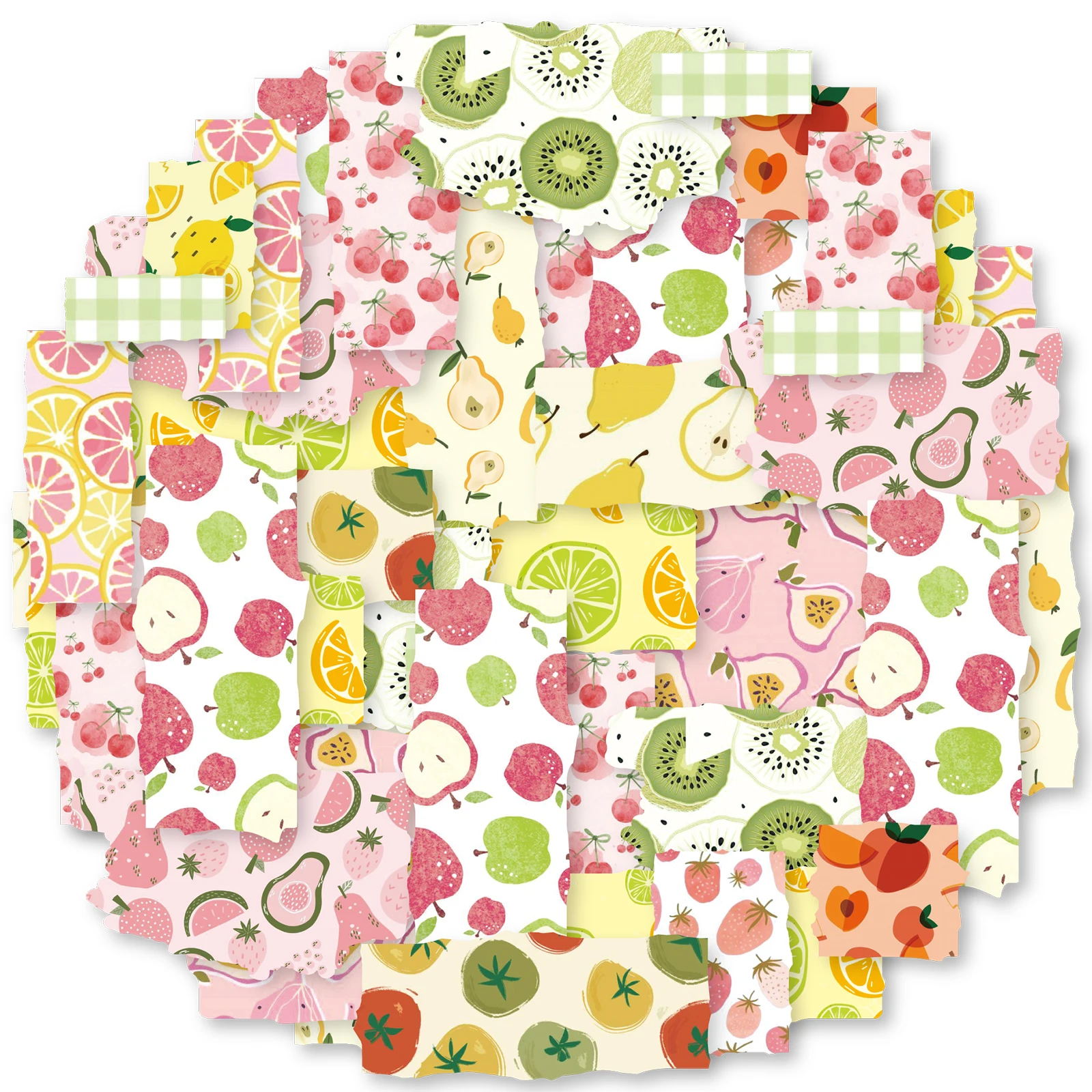 Etori Life Fruit-Themed Washi Tape 60Mm×2M Fresh Summer Fruit Style Decorative Tape Suitable for Decorating Gift Paper Bags, Laptops, Suitcases, Water Bottles, Guitars, Scrapbooking Supplies, Office Decoration Accessories, Artistic Aesthetics, DIY Crafts, Colorful, Artistic Parties, School Supplies, Baking, Gift-Sealing, Gifts for Friends, Back-To-School Season