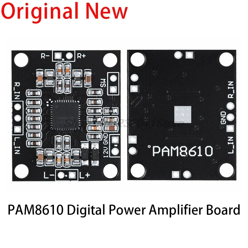 1PCS/5PCS/10PCS PAM8610 digital power amplifier board 2 x15w dual channel stereo mini class D power amplifier board