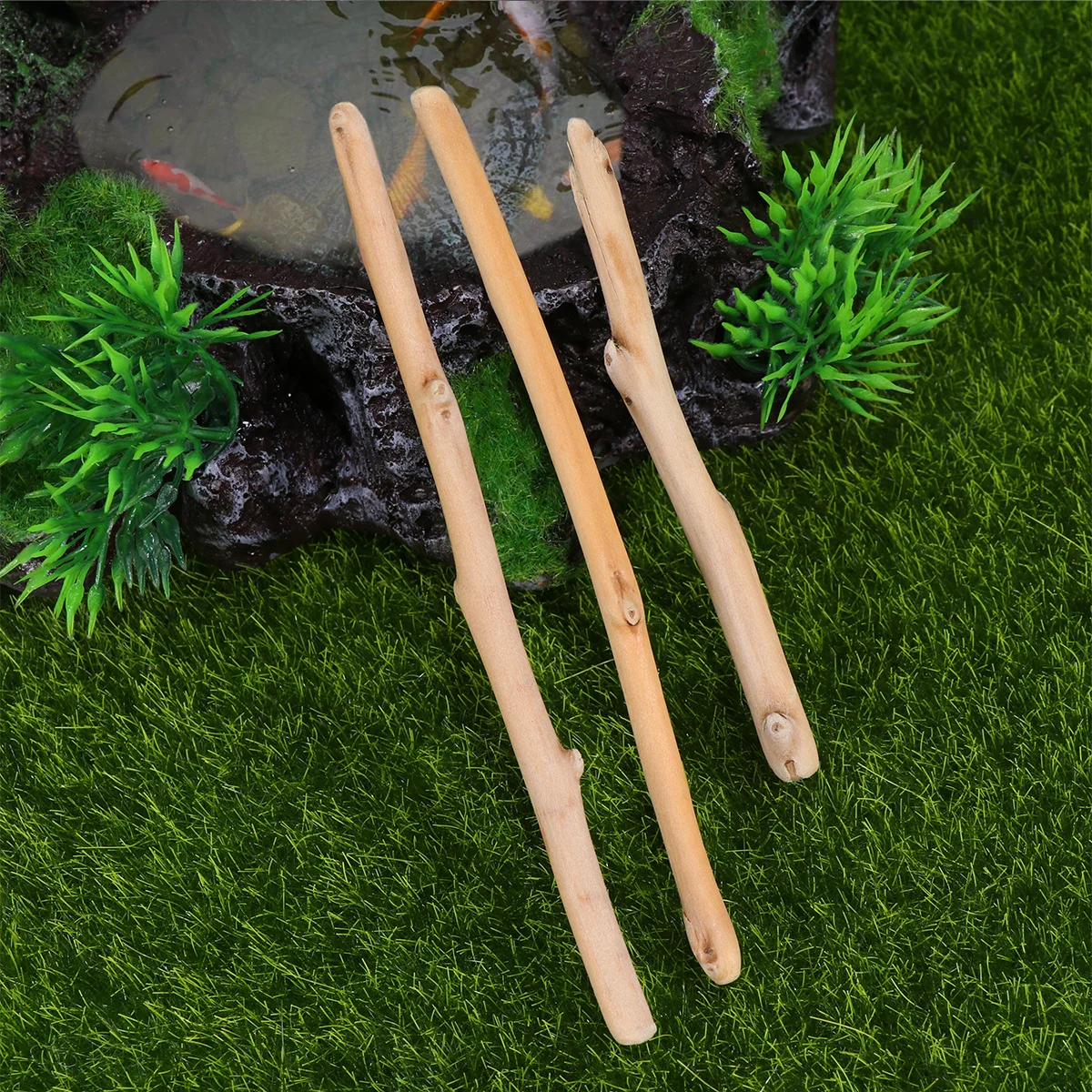 

1Set Natural Driftwood Decoration Fish Tank Ornament Real Wood Aquarium Driftwood Adornment for PH Lowering Shrimp Habitat