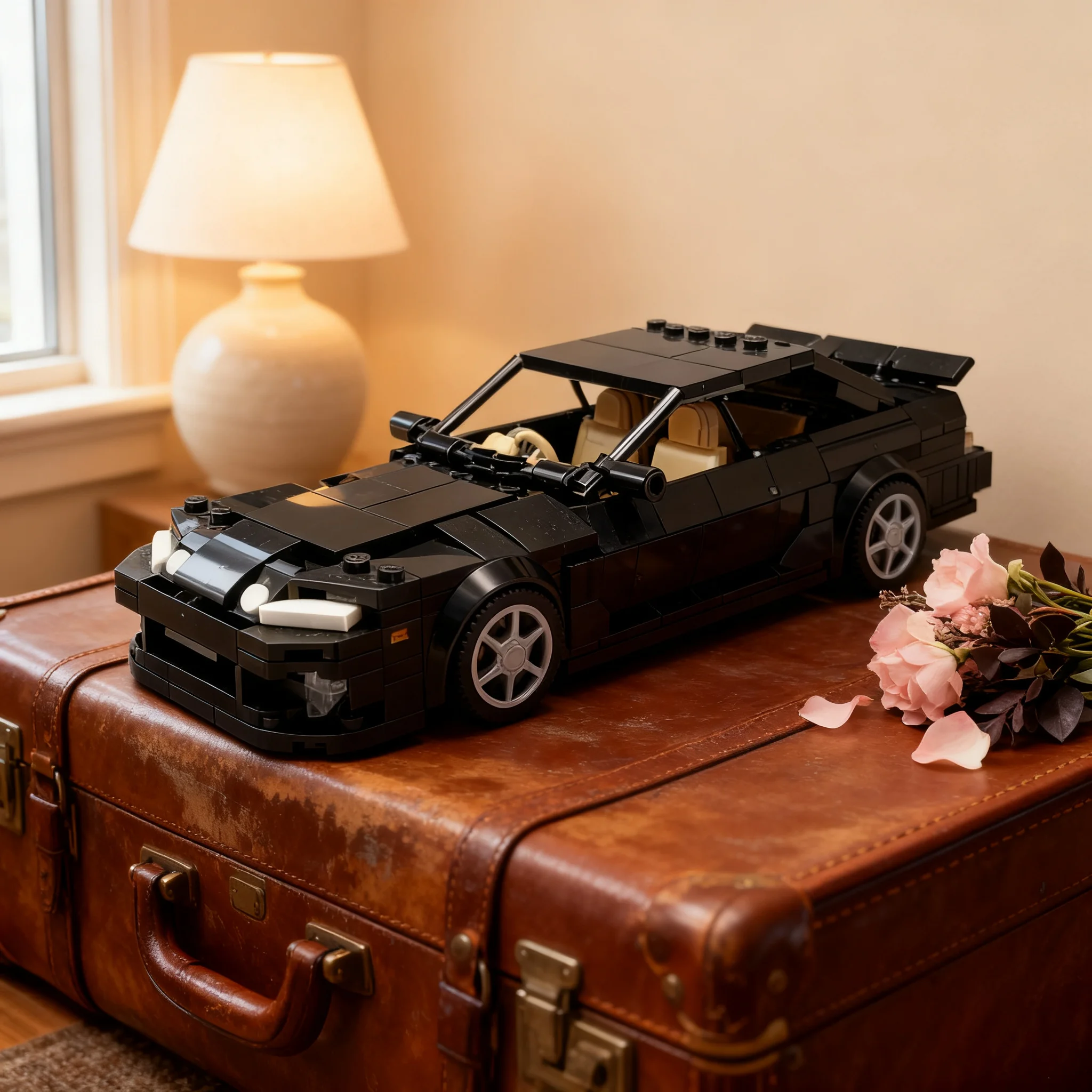 415pcs MOC City Champions Lexus SC300 JDM Inspired Model Building Blocks Construction Toys Christmas Gift Birthday DIY Idea