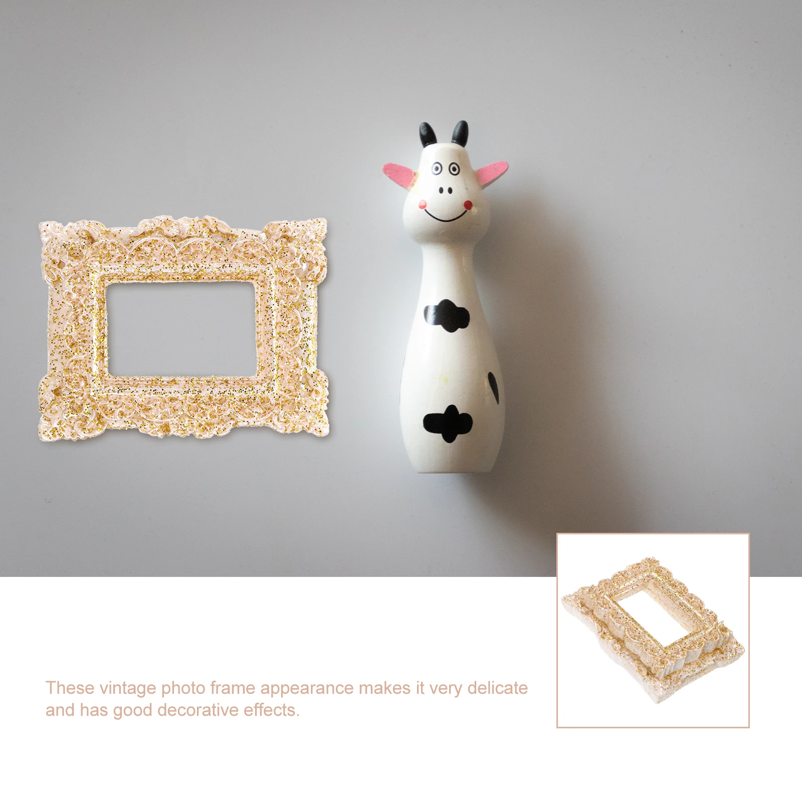 

10pcs Mini Retro Resin Frames Vintage naments DIY Accessories Tiny Picture Frame Decorations H made Crafts Jewelry Parts
