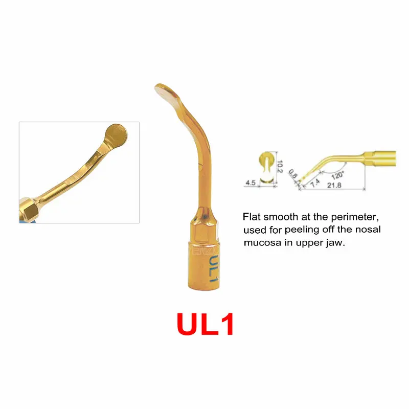1Pc Dental Sinus Lifting Tip Bone Cutting Tips with Diamond Coated Fit for Mectron/Woodpecker Dental Accessories UL1-UL4