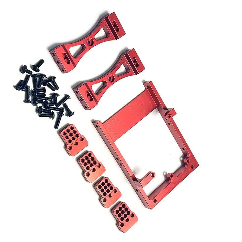 RC Metal Servo Mount Bracket Beam Crossbeam Shock Mount For WPL C14 C24 B14 B24 1/16  Car Kit